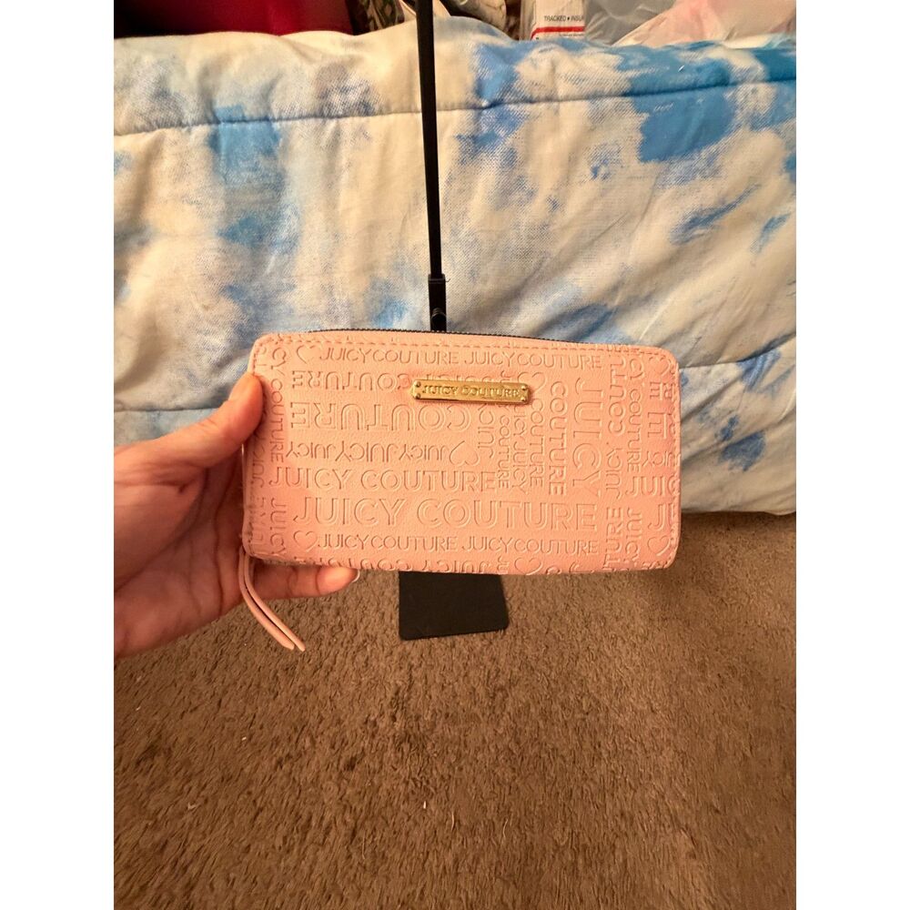 Juicy Couture Pale Pink Zip Around Wallet
